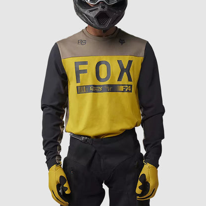 Polera Moto Ranger Off-Road Amarillo Mostaza Fox polera moto fox motocross