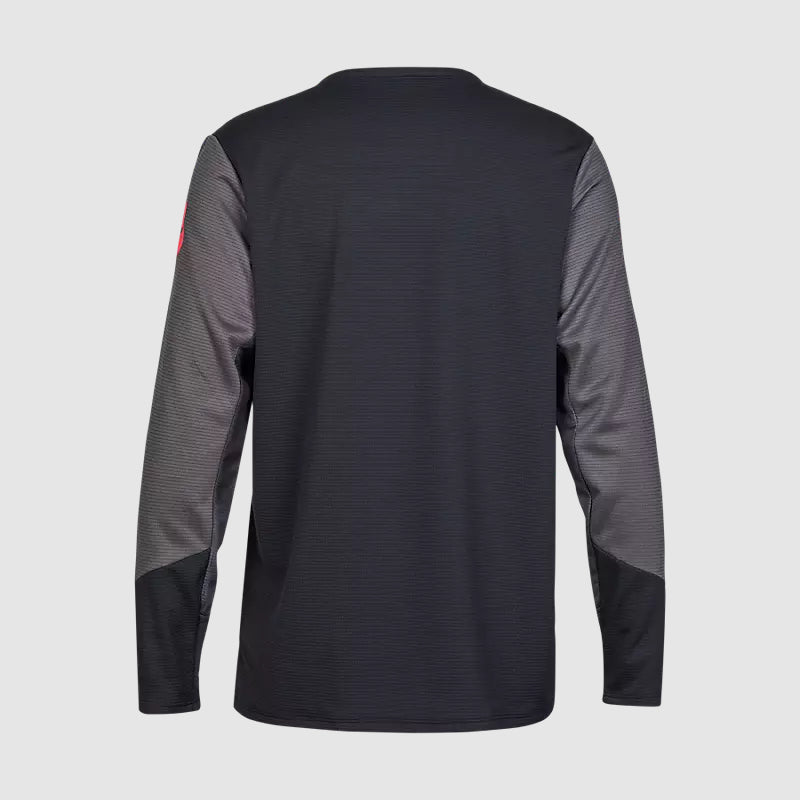 Polera Bicicleta Niño Defend Taunt Manga Larga Negro Fox polera bicicleta fox mtb