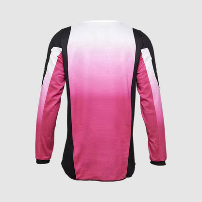 Polera Moto Niña 180 Lean Rosado/Negro Fox polera moto fox motocross