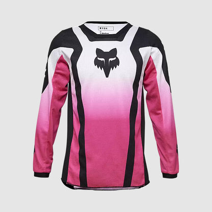 Polera Moto Niña 180 Lean Rosado/Negro Fox polera moto fox motocross