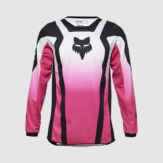 Polera Moto Niña 180 Lean Rosado/Negro Fox polera moto fox motocross