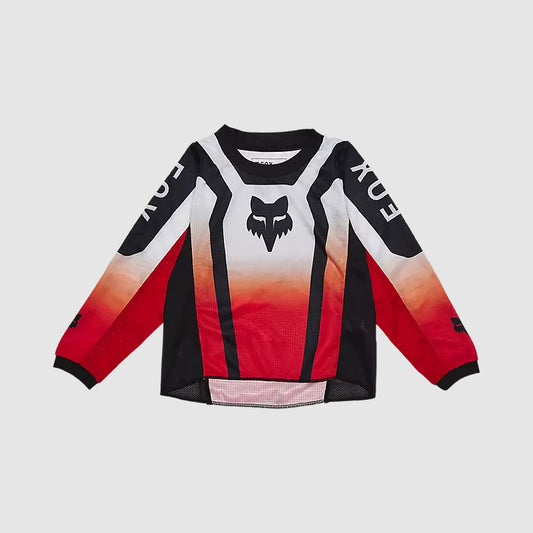 Polera Moto Infantil 180 Lean Rojo Fox polera moto fox motocross