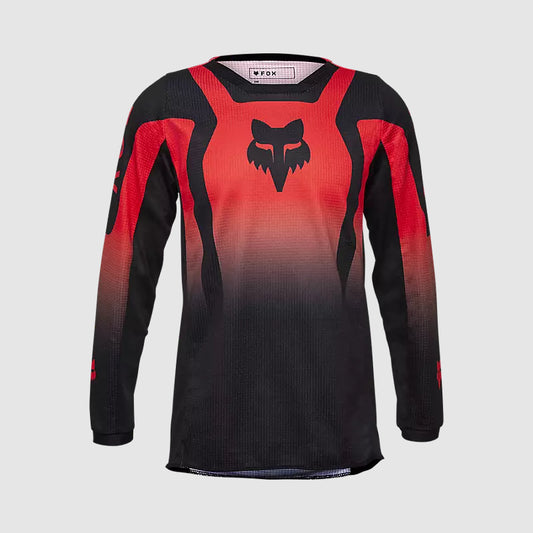 Polera Moto Niño 180 Lean Rojo Fox polera moto fox motocross