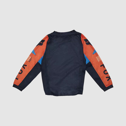 Polera Moto Infantil 180 Race Spec Azul Marino Fox polera moto fox motocross
