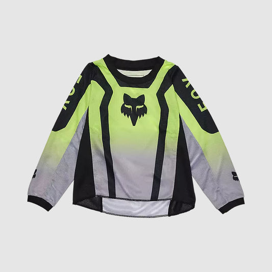 Polera Moto Infantil 180 Lean Amarillo Fox polera moto fox motocross