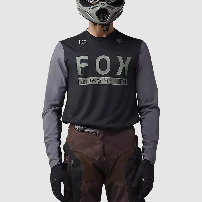 Polera Moto Ranger Off-Road Negro/Gris Fox polera moto fox motocross