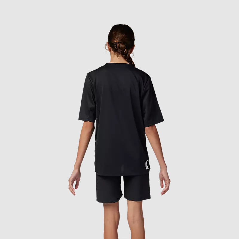 Polera Bicicleta Niño Defend Negro Fox polera bicicleta fox mtb