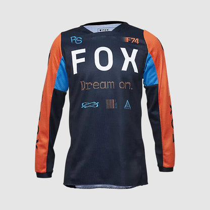 Polera Moto Niño 180 Race Spec Azul Marino Fox polera moto fox motocross