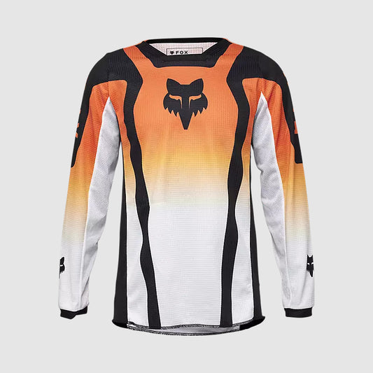 Polera Moto Niño 180 Lean Naranjo Fox polera moto fox motocross