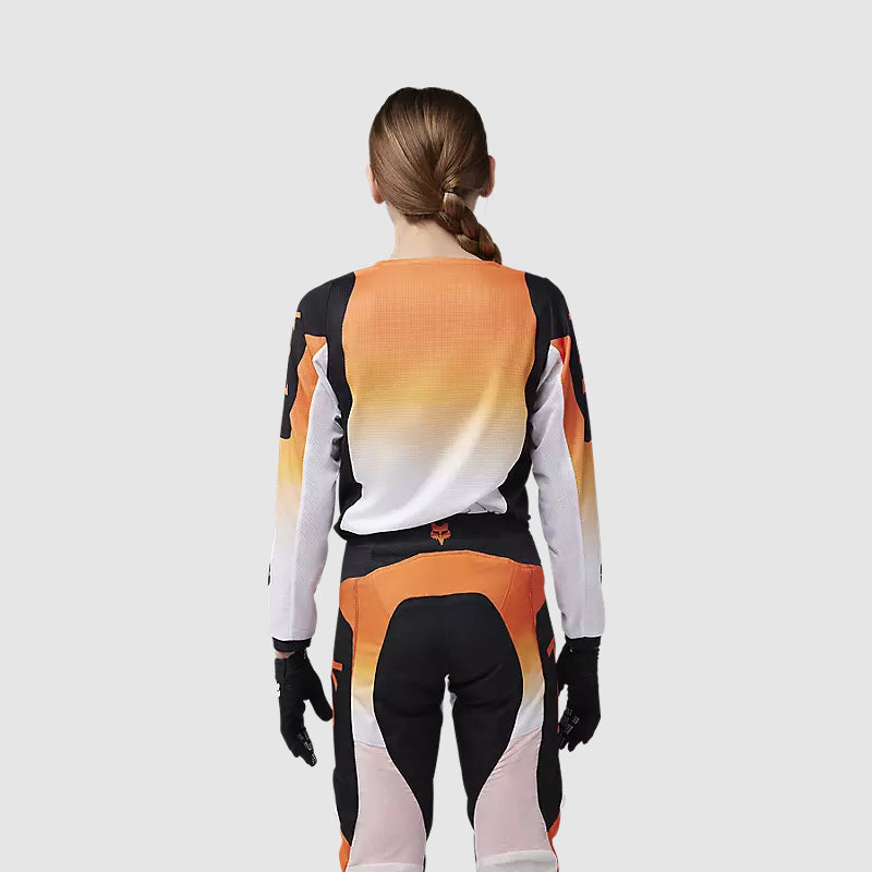 Polera Moto Niño 180 Lean Naranjo Fox polera moto fox motocross