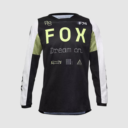 Polera Moto Niño 180 Race Spec Verde/Negro Fox polera moto fox motocross