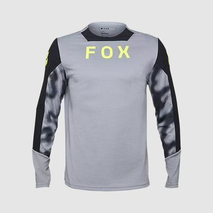 Polera Bicicleta Defend Taunt Manga Larga Gris Fox polera bicicleta fox mtb