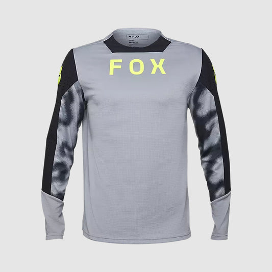 Polera Bicicleta Defend Taunt Manga Larga Gris Fox polera bicicleta fox mtb