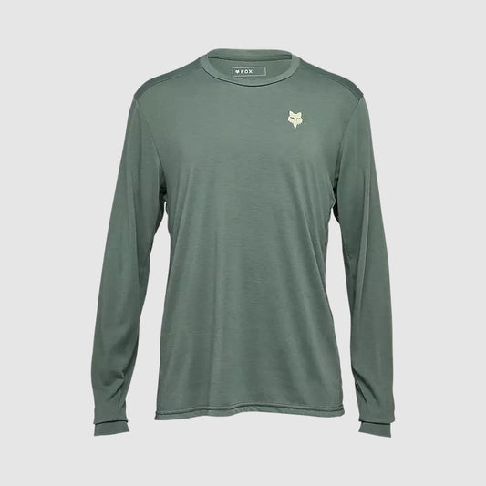 Polera Bicicleta Ranger Shepherds drirelease® Manga Larga Verde Fox polera bicicleta fox mtb