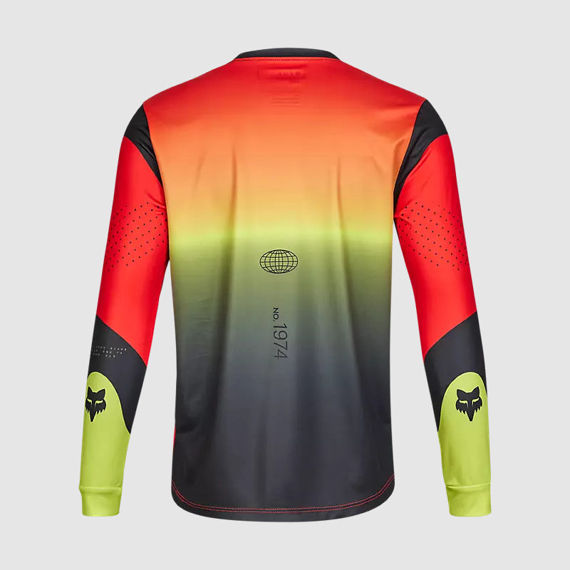 Polera Bicicleta Niño Ranger Revise Manga Larga Rojo/Amarillo Fox polera bicicleta fox mtb