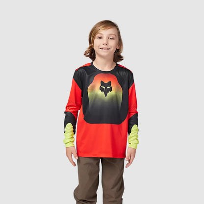 Polera Bicicleta Niño Ranger Revise Manga Larga Rojo/Amarillo Fox polera bicicleta fox mtb