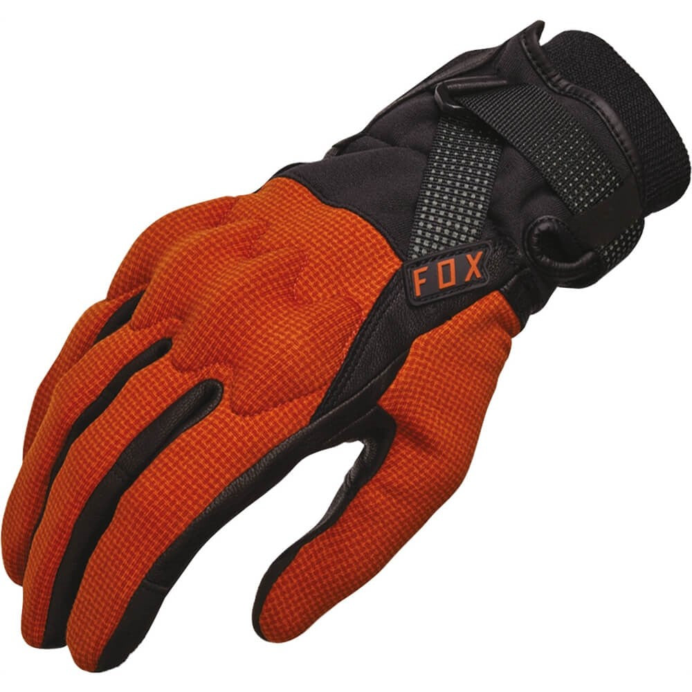 Guantes Moto Bomber Pro Stealth Naranjo Fox