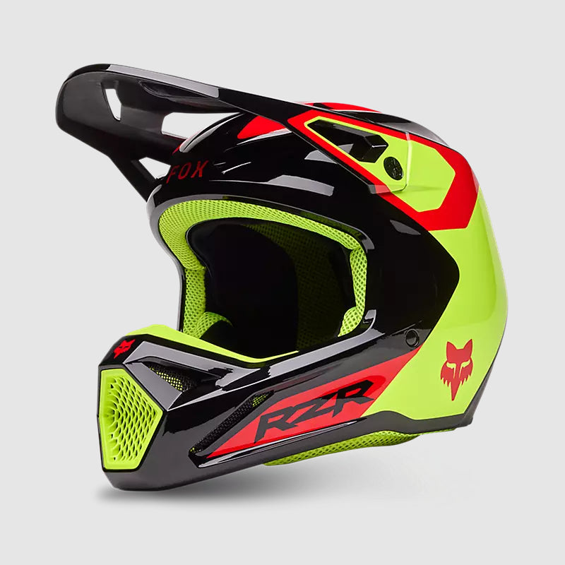 Casco Moto V1 Polaris Negro/Amarillo Fox | Casco Moto Fox casco fox racing motocross mtb