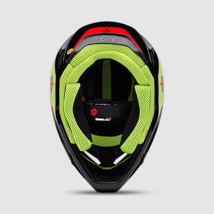 Casco Moto V1 Polaris Negro/Amarillo Fox | Casco Moto Fox casco fox racing motocross mtb