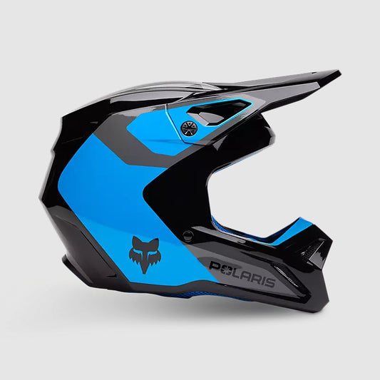 Casco Moto V1 Polaris Negro/Azul Fox | Casco Moto Fox casco fox racing motocross mtb