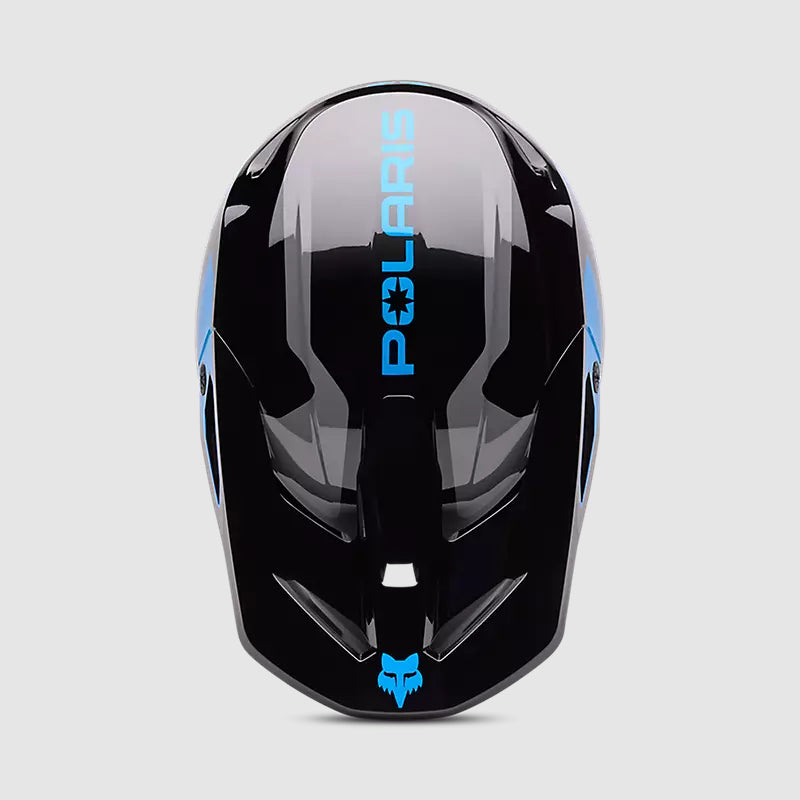 Casco Moto V1 Polaris Negro/Azul Fox | Casco Moto Fox casco fox racing motocross mtb