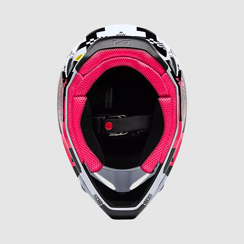 Casco Moto V1 Digi Image Negro/Rosado Negro Fox | Casco Moto Fox casco fox racing motocross mtb