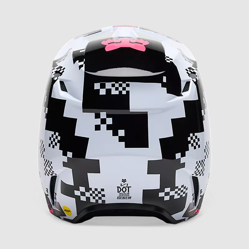 Casco Moto V1 Digi Image Negro/Rosado Negro Fox | Casco Moto Fox casco fox racing motocross mtb