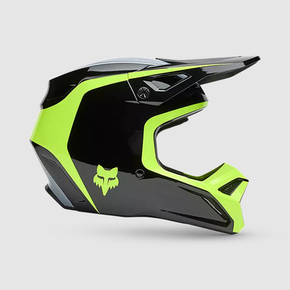 Casco Moto V1 Flow Negro/Amarillo Fox | Casco Moto Fox casco fox racing motocross mtb