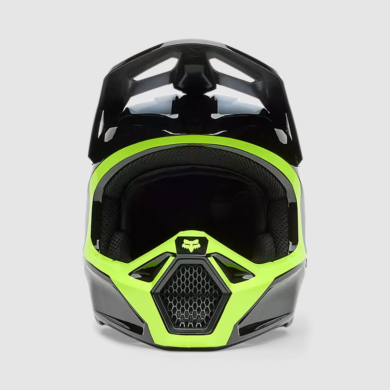 Casco Moto V1 Flow Negro/Amarillo Fox | Casco Moto Fox casco fox racing motocross mtb