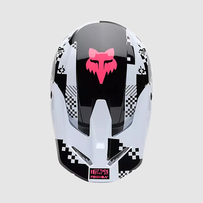 Casco Moto V1 Digi Image Negro/Rosado Negro Fox | Casco Moto Fox casco fox racing motocross mtb