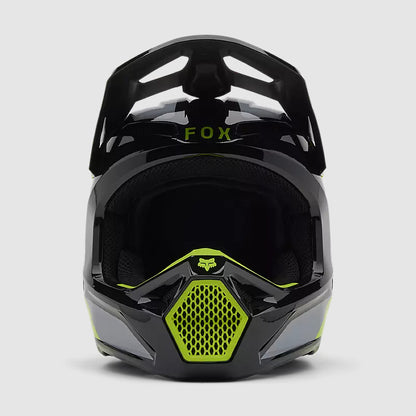 Casco Moto V1 Lean Gris/Amarillo Fox | Casco Moto Fox casco fox racing motocross mtb