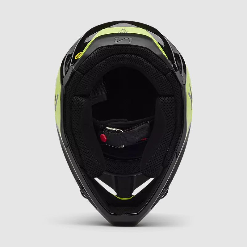Casco Moto V1 Lean Gris/Amarillo Fox | Casco Moto Fox casco fox racing motocross mtb