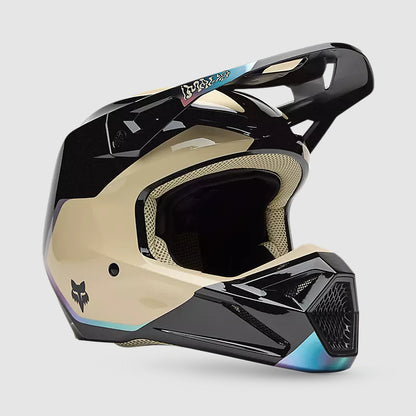 Casco Moto V1 Hello Future Negro/Cafe Fox | Casco Moto Fox casco fox racing motocross mtb