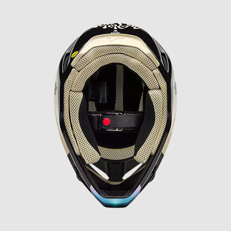 Casco Moto V1 Hello Future Negro/Cafe Fox | Casco Moto Fox casco fox racing motocross mtb