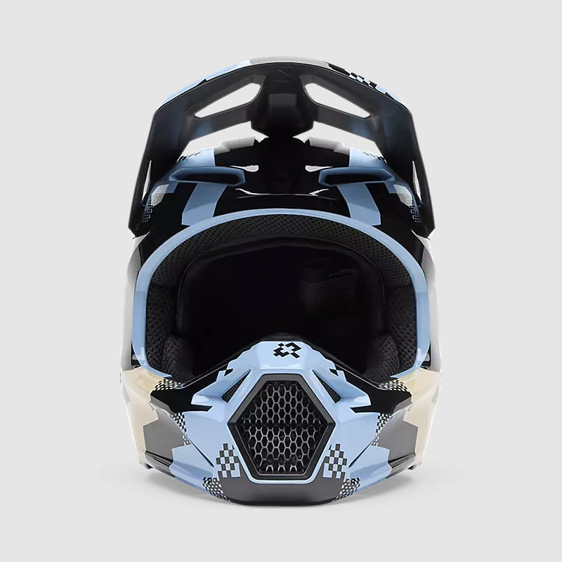 Casco Moto V1 Digi Image Azul Claro Fox | Casco Moto Fox casco fox racing motocross mtb