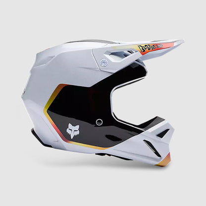 Casco Moto V1 Hello Future Blanco Fox | Casco Moto Fox casco fox racing motocross mtb