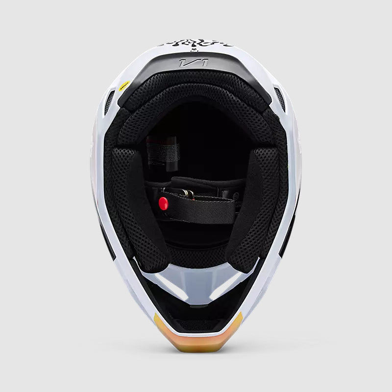 Casco Moto V1 Hello Future Blanco Fox | Casco Moto Fox casco fox racing motocross mtb