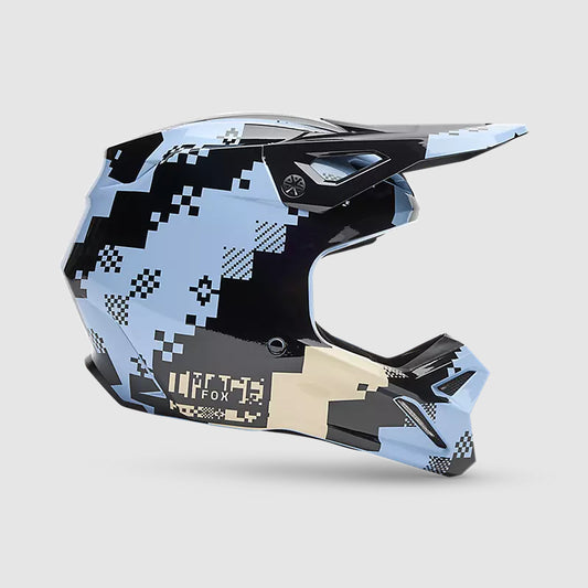 Casco Moto V1 Digi Image Azul Claro Fox | Casco Moto Fox casco fox racing motocross mtb
