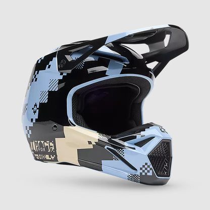 Casco Moto V1 Digi Image Azul Claro Fox | Casco Moto Fox casco fox racing motocross mtb