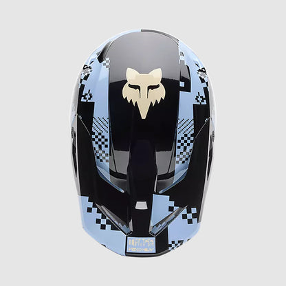 Casco Moto V1 Digi Image Azul Claro Fox | Casco Moto Fox casco fox racing motocross mtb