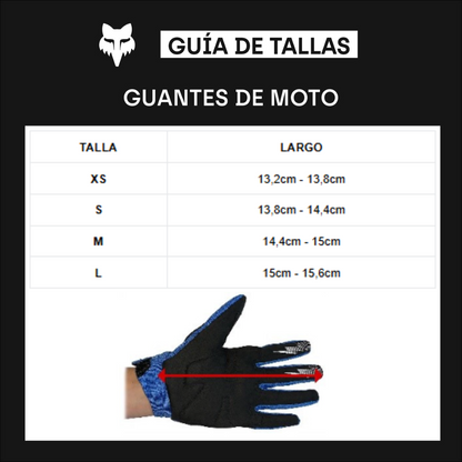Guantes Moto Niño 180 Taunt Negro Fox - imagen 3