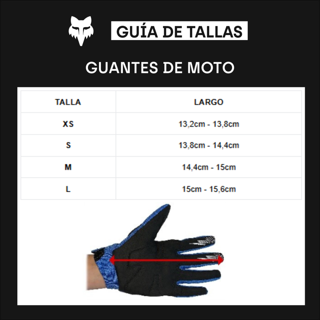 Guantes Moto Niño Dirtpaw Negro/Blanco Fox - imagen 3