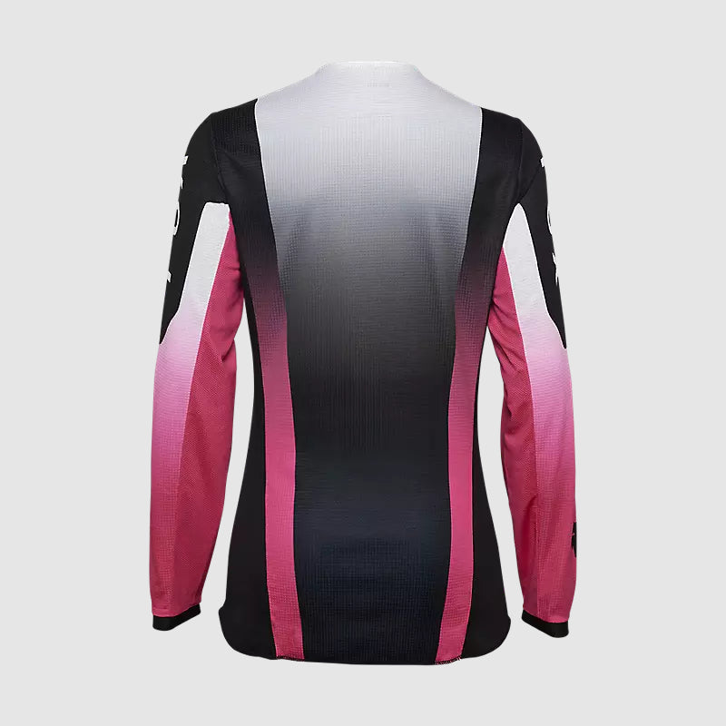 Polera Moto Mujer 180 Lean Negro/Rosado Fox polera moto fox motocross