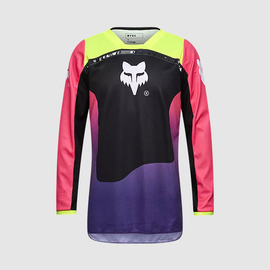 Polera Moto Niño 180 Elevated Negro/Rosado Fox polera moto fox motocross