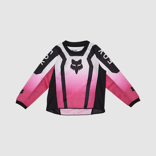 Polera Moto Niño Manga Larga Negro/Rosado Fox polera moto fox motocross