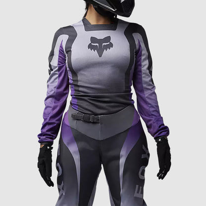 Polera Moto Mujer 180 Lean Morado Fox polera moto fox motocross