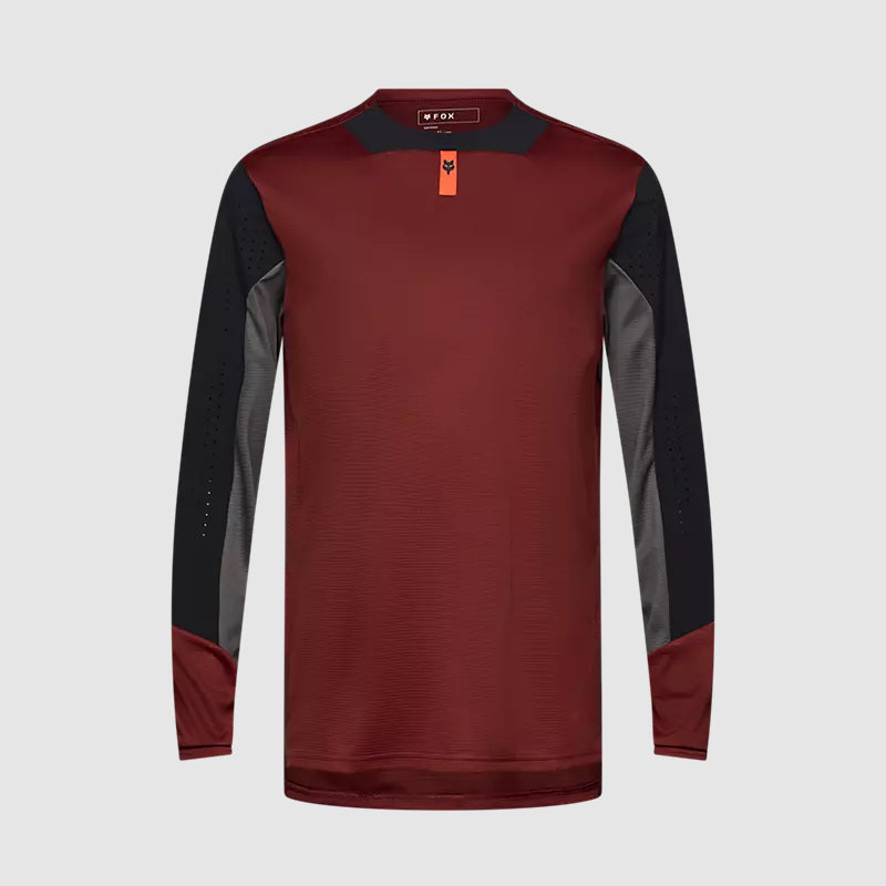 Polera Bicicleta Defend Manga Larga Marron Fox polera bicicleta fox mtb