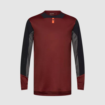 Polera Bicicleta Defend Manga Larga Marron Fox polera bicicleta fox mtb