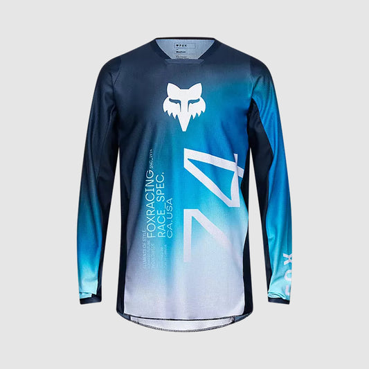 Polera Moto Air Haze 180 Azul Fox polera moto fox motocross
