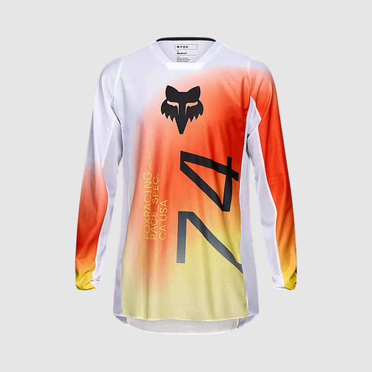 Polera Moto Air Haze 180 Blanco Fox polera moto fox motocross